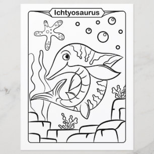 Dinosaur Coloring Page - Ichtyosaurus