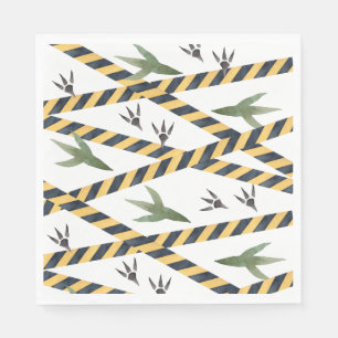 Dinosaur Construction Party Napkins Pappersservett