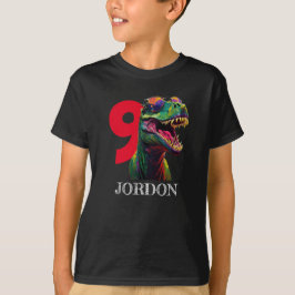 Dinosaur Coola 9:e födelsedagen T Shirt