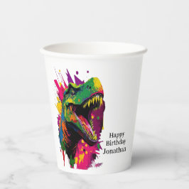 Dinosaur Coola Rosa Papprare Kopp