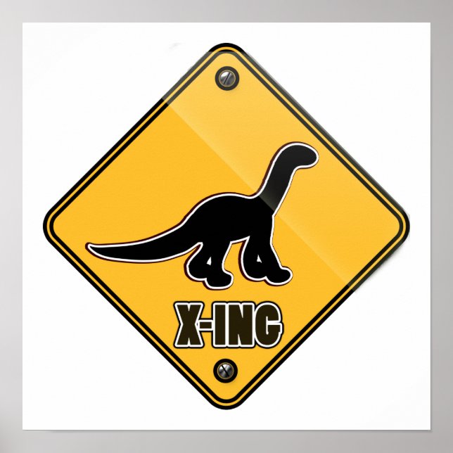 Dinosaur Crossing Poster (Framsidan)