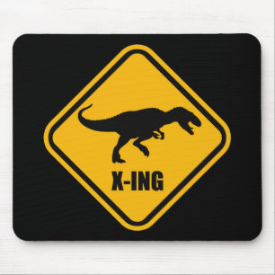 Dinosaur Crossing Street Sign T Rex Musmatta
