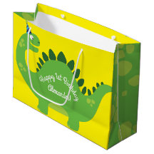 Dinosaur Cute 1st Birthday Gift Bag