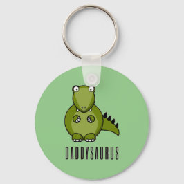 Dinosaur Daddysaurus pappa Fars dag Family Gift Nyckelring