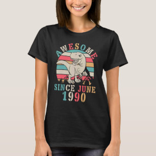 Dinosaur Dance Birthday 32 Years Old Fantastisk se T Shirt