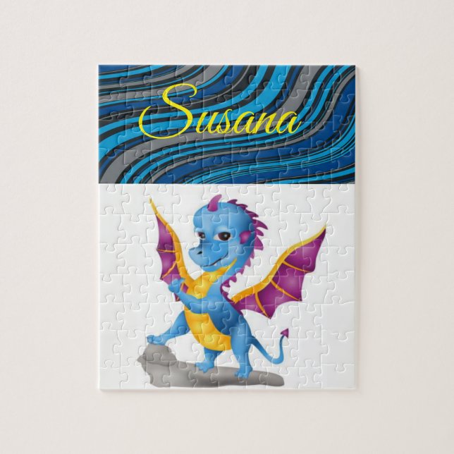 Dinosaur Decorative Jigszle Puzzle Pussel (Vertikal)