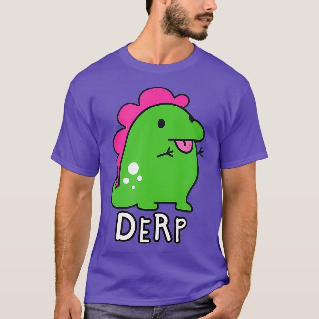Dinosaur Derp T Shirt (Framsida)