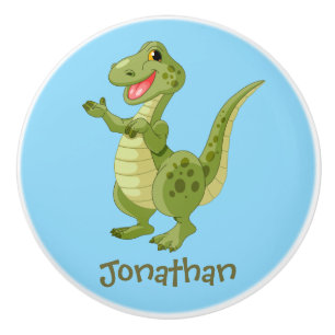 Dinosaur Design Ceramic Drag Knopp
