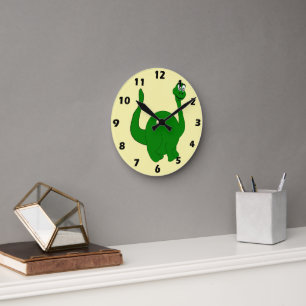 Dinosaur Design Rund Klocka
