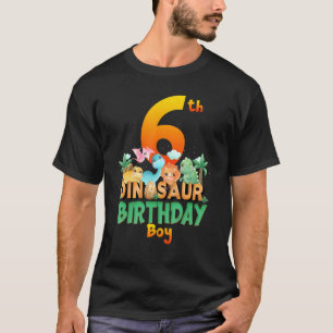 Dinosaur Dino Birthday Boy Trex Group Matching Age T Shirt