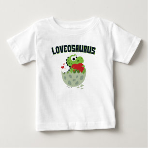 Dinosaur Dino Cute på Alla hjärtans dag T Shirt