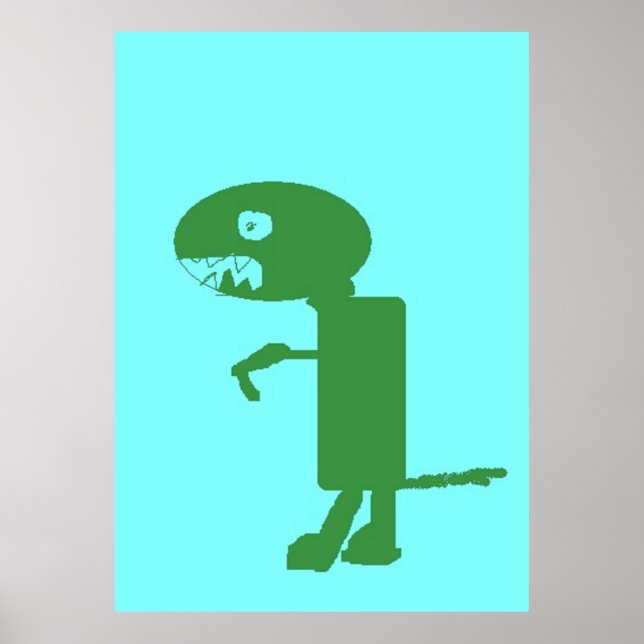 Dinosaur Dino, Extra Large Poster, Kids Art Poster (Framsidan)