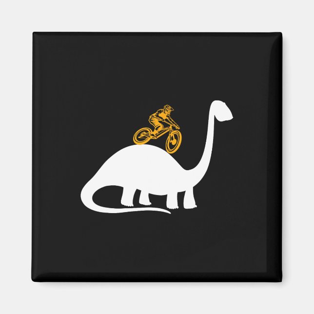 Dinosaur Dino T-rex Mtb Cykling Mountain Bike Kläd Magnet (Framsidan)