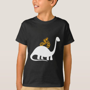 Dinosaur Dino T-rex Mtb Cykling Mountain Bike Tyg T Shirt