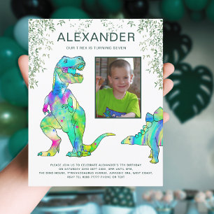 Dinosaur Djungel T Rex rytande Födelsedagsfest