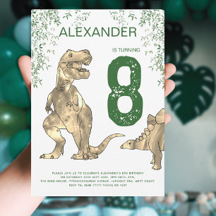 Dinosaur-djungelns Födelsedagsfest pojkar Inbjudningar