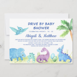 Dinosaur Drive by Baby Shower Cute Cute Meddelande