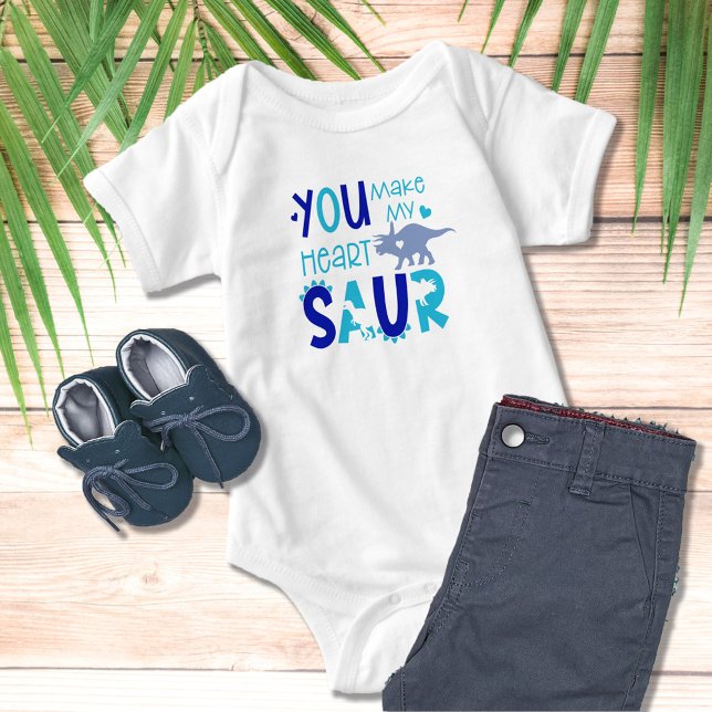 Dinosaur du gör mitt hjärta saur Cute Boy T Shirt (Skapare uppladdad)