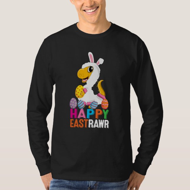 Dinosaur Easter Day Eggs cellent Happy East Rawr r T Shirt (Framsida)