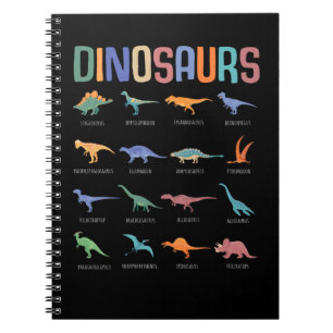 Dinosaur Education Triceratops Stegosaurus Trex Anteckningsbok