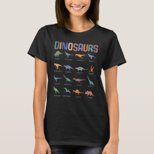 Dinosaur Education Triceratops Stegosaurus Trex T Shirt