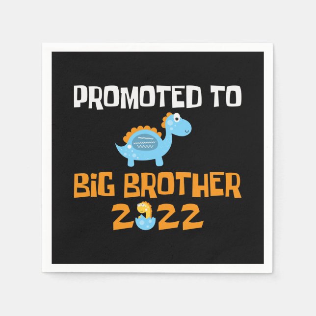 Dinosaur Egg Hatching befordrad till storebror Pappersservett (Framsidan)