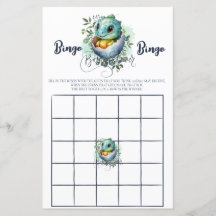 Dinosaur Egg Watercolor Löv Baby Shower-spel