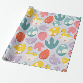 Dinosaur Eggs och Footprint Presentpapper