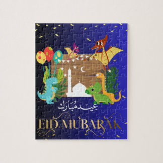 dinosaur eid mubarak puzzle pussel