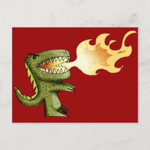 Dinosaur- eller Dragon-killingar med Loston Wallac Vykort