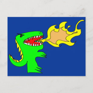 Dinosaur- eller drakekonst vid lite t + Joseph Vykort
