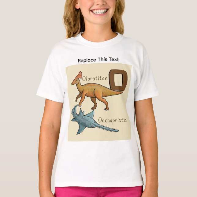 Dinosaur eller förhistorisk djur T-shirt (Framsida)