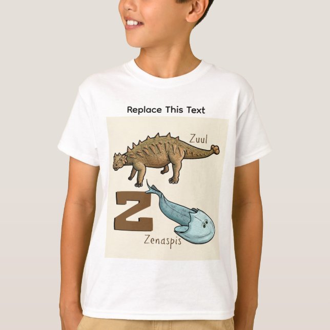 Dinosaur eller förhistorisk djur T-shirt (Framsida)