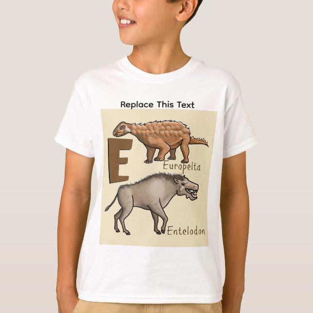 Dinosaur eller förhistorisk djur T-shirt (Framsida)
