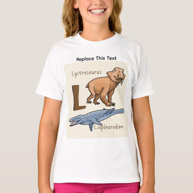 Dinosaur eller förhistorisk djur T-shirt (Framsida)