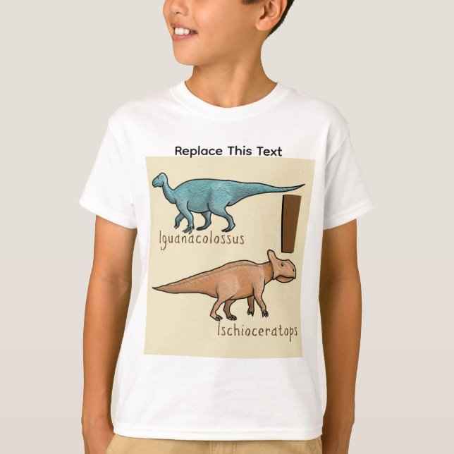 Dinosaur eller förhistorisk djur T-shirt (Framsida)