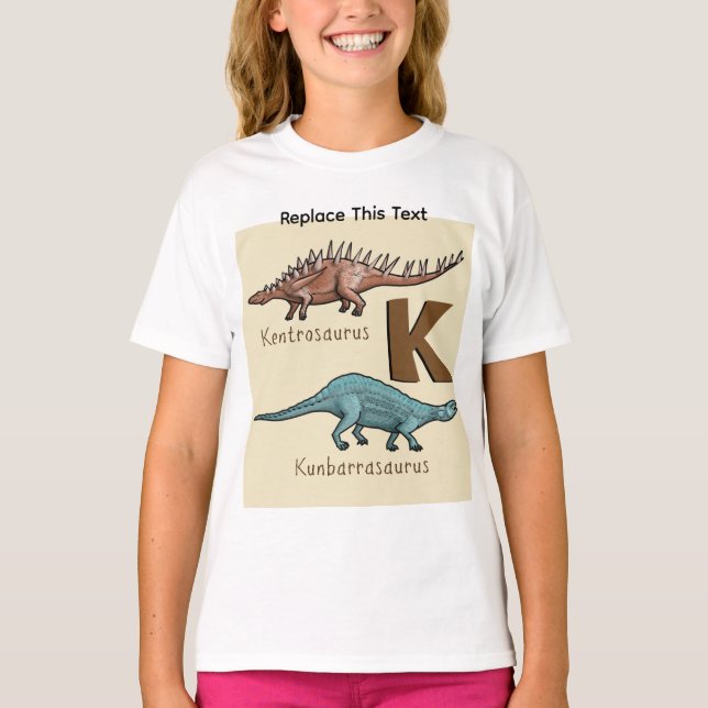 Dinosaur eller förhistorisk djur T-shirt (Framsida)
