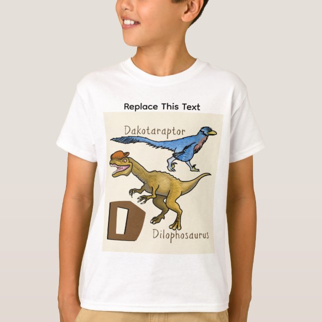 Dinosaur eller förhistorisk djur T-shirt (Framsida)