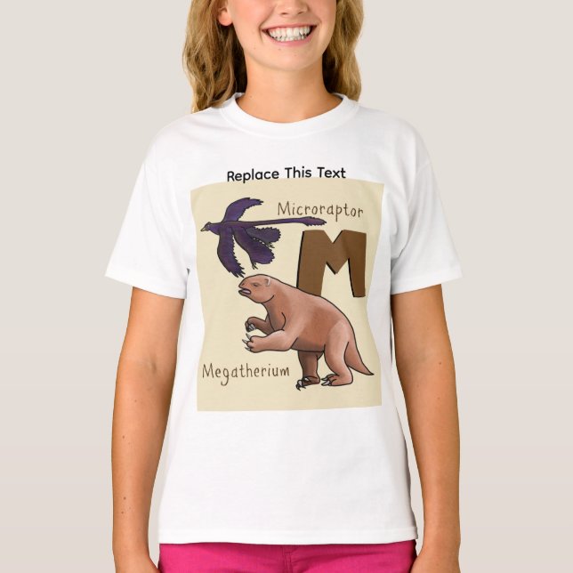 Dinosaur eller förhistorisk djur T-shirt (Framsida)