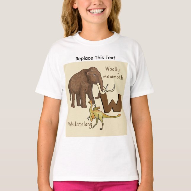 Dinosaur eller förhistorisk djur T-shirt (Framsida)