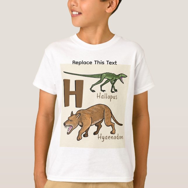 Dinosaur eller förhistorisk djur T-shirt (Framsida)