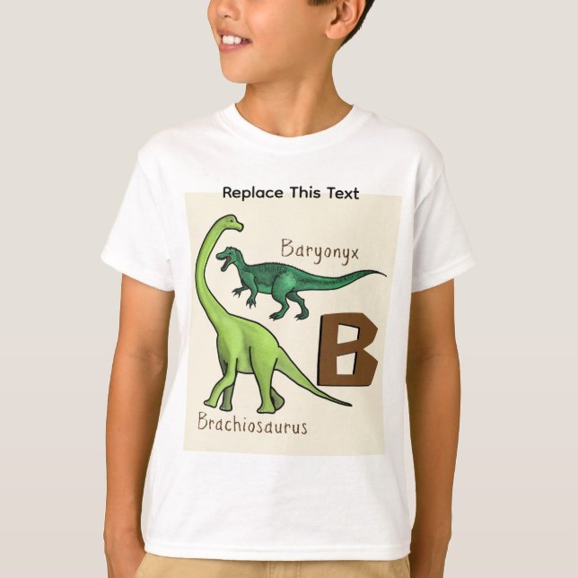 Dinosaur eller förhistoriskt djur t shirt (Framsida)