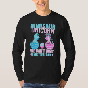 Dinosaur eller Unicorn Cant vänta tills du är född T Shirt