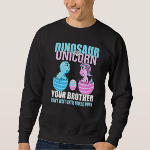 Dinosaur eller Unicorn tills du är född Brother Ge Lång Ärmad Tröja