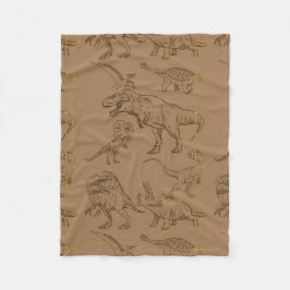 DINOSAUR ERA-TECKNAD FLEECEFILT