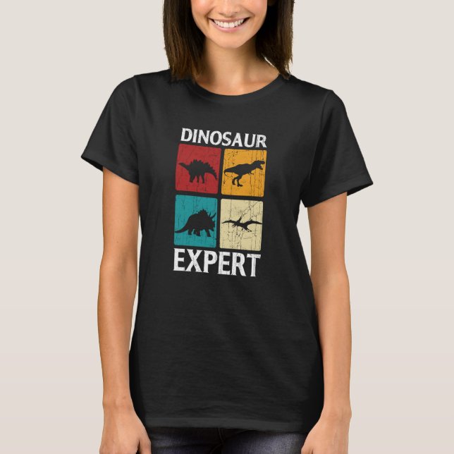 Dinosaur Expert Rex Dino Tyrannosaurus Rex T Shirt (Framsida)