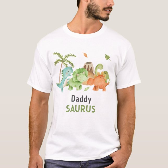Dinosaur-familjens matchande Tshirföräldrar T Shirt (Framsida)