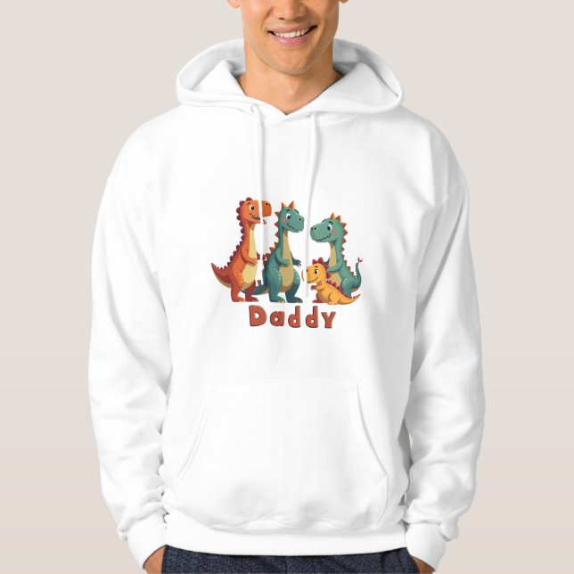 Dinosaur Family Hoodie (pappa) (Framsida)