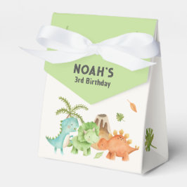 Dinosaur Favor Boxes - Watercolor Boy Birthday Presentaskar