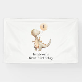 Dinosaur First Birthday Balloon